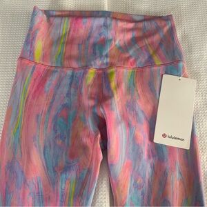 Lululemon Wunder Train High-Rise Tight 28" Everlux Fabric Multicolor Size 6